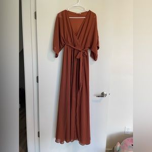 Baltic Born - Kia Kimono Maxi Dress: Rust. Worn once! Medium - size 8-10